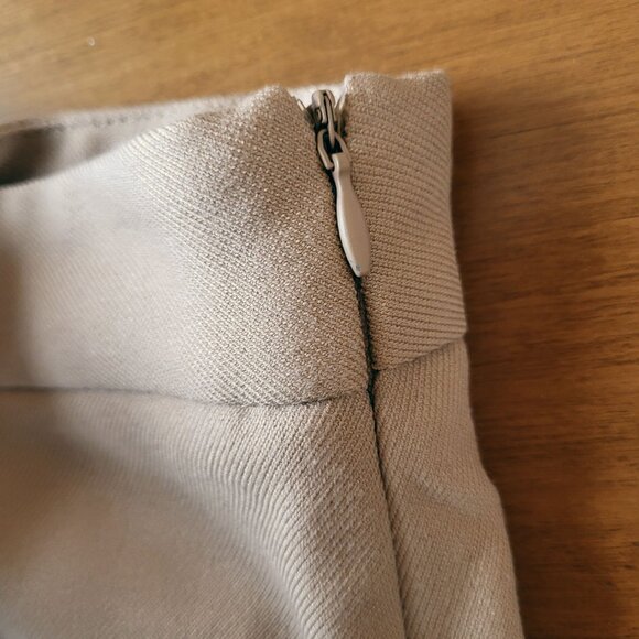 Zara Wrap Effect Wide Pants Tan Beige M High Waisted Wide Legs pareo trousers - Picture 14 of 17